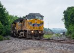 UP 6874 leads an empty coal train north at Ashland Ave